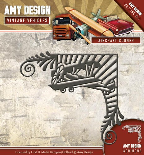 Amy Design Stanzform Flugzeug-Ecke / Aircraft Corner ADD10098