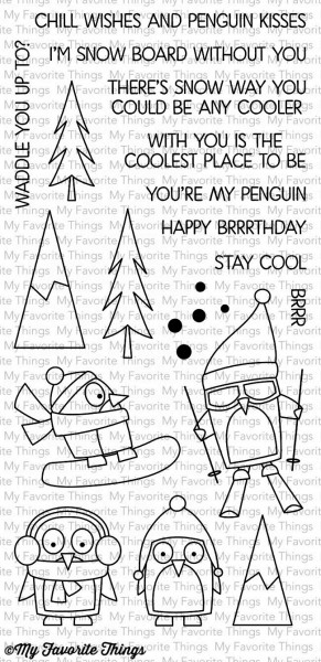 My Favorite Things Clear Stamps Pinguine / Chill Wishes CS-154 disc.