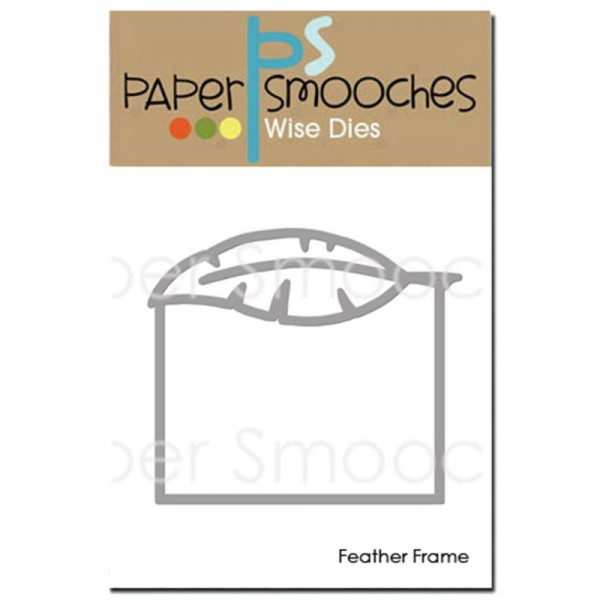 Paper Smooches Stanzform Rahmen mit Feder / Feather Frame SED343