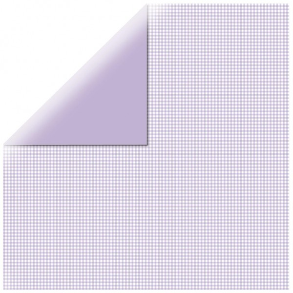 Rayher Scrapbooking-Papier 30,5 cm x 30,5 cm kariert lavendel 60-569-312