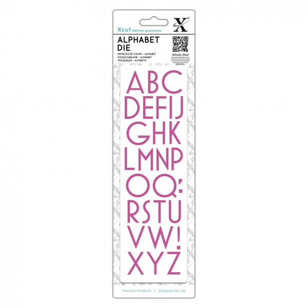 XCut Stanzform Alphabet Großbuchstaben Art Deco XCU 504058