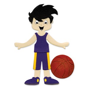 Sizzix Stanzform Originals LARGE Basketball-Outfi & Basketball / Dress Ups Basketball uniform & ball