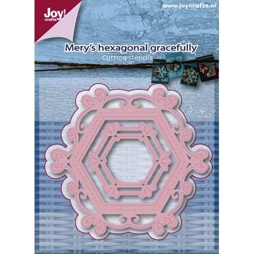 Joycrafts Stanzform Hexagonal Gracefully 6002/0658