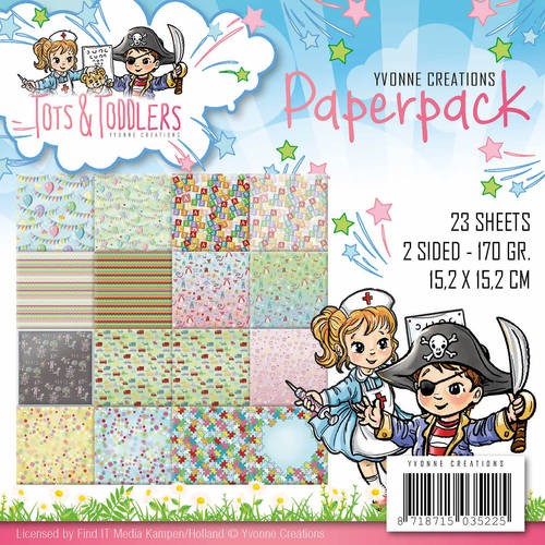 Yvonne Creations Paperpack 15,2 cm x 15,2 cm Holly Jolly YCPP10012
