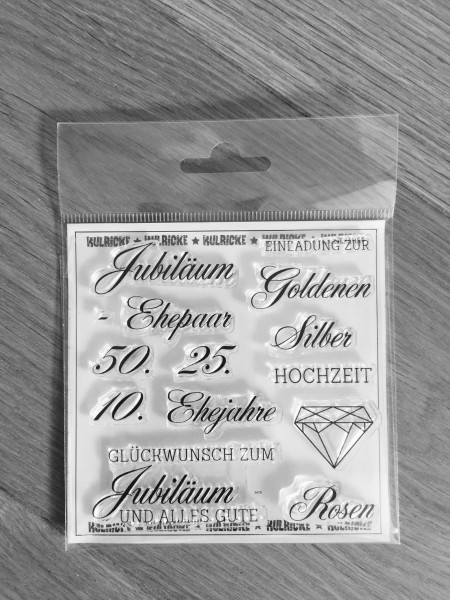 Kulricke Clear Stempelset Jubiläum 2 SST059