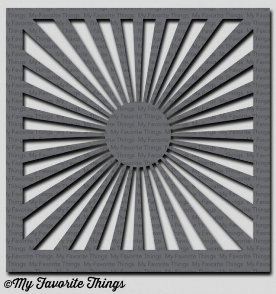 My Favorite Things Stencil Plastik-Schablone Sonnenstrahlen / Radiating Rays ST-098