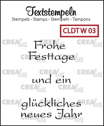 Crealies Clearstempel-Set Weihnachten 3 CLDTW03