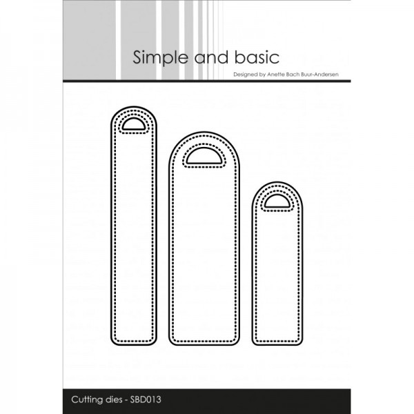 Simple And Basic Stanzform Anhänger mit Punkten / Pierced Labels SBD013