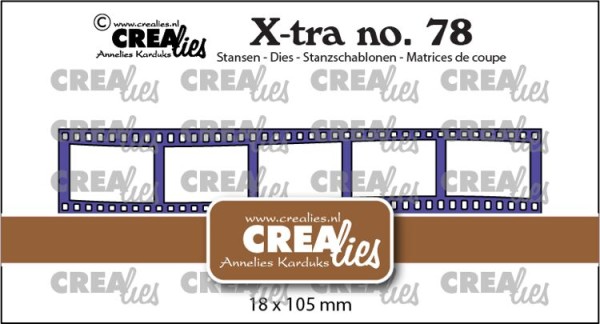 Crealies Stanzform X-tra Nr.78 FILMSTREIFEN wellig klein / Filmstrip curved small CLXtra78