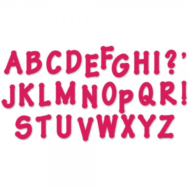 Sizzix Stanzform BIGZ Alphabet Lollipop Shadow Capital Letters 5,1 cm 657892