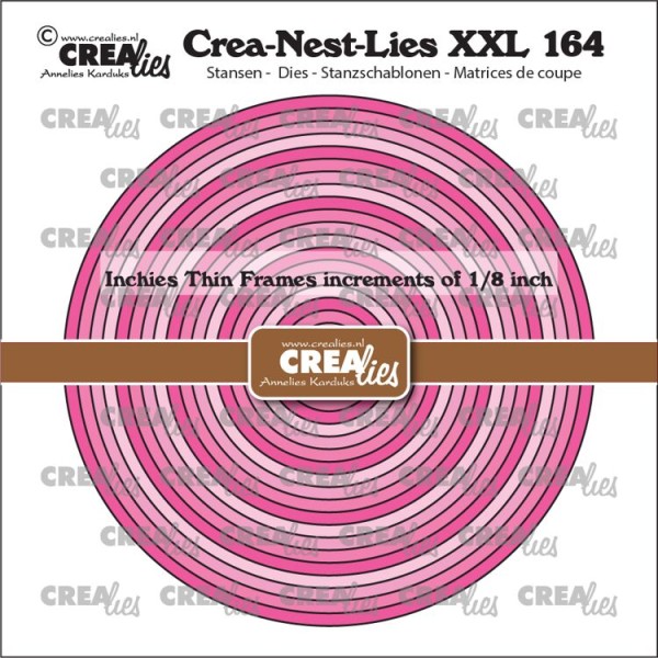 Crealies Stanzform Crea-Nest-Lies XXL Nr.164 Inchies CIRCLES Thin Frames CLNestXXL164