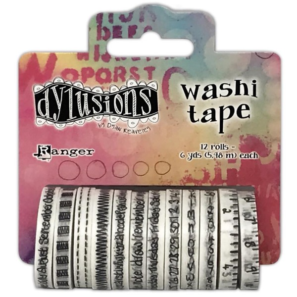 Ranger Dylusions Washi Tape-Set ( 12 x 6 mm x 5,49 Meter ) DYA78686