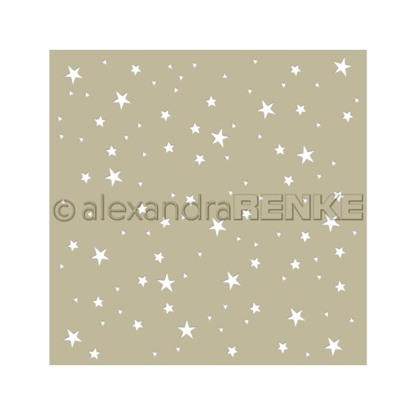 Alexandra Renke Stencil ' Sterne Muster ' ST-AR-Mu0009