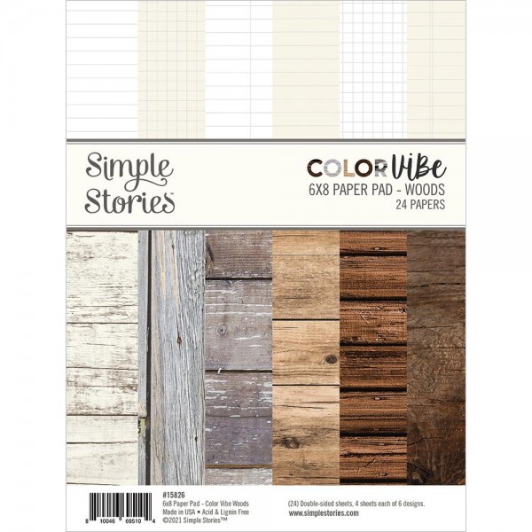 Simple Stories Papierblock 6 " x 8 " Color Vibe Woods 15826
