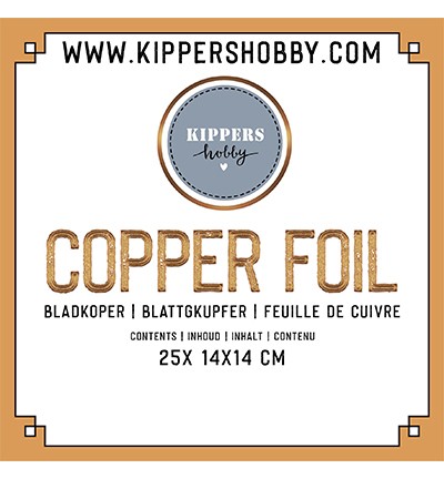 Kippershobby Blatt-Kupferfolie 14 cm x 14 cm 2ZA14S0LB / 56028