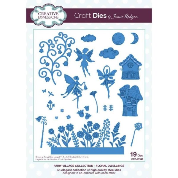 Creative Expressions Fairy Village Collection - FLORAL DWELLINGS CEDJR108