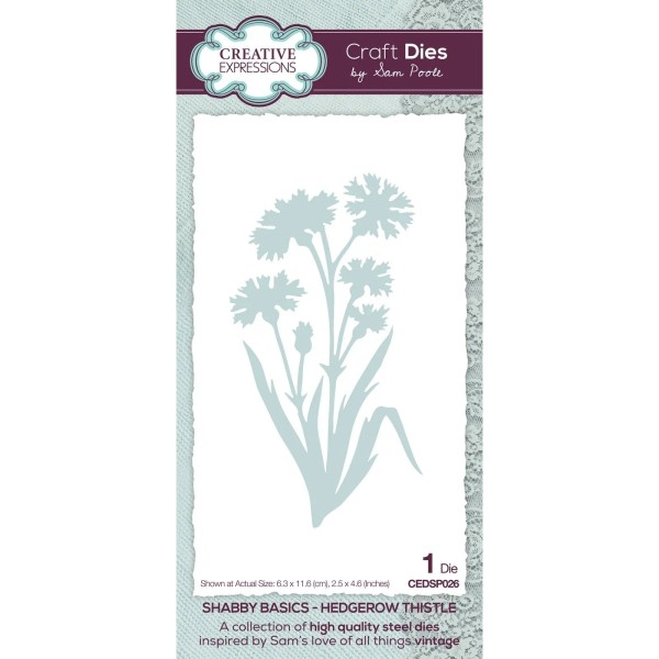 Creative Expressions Stanzform Shabby Basics Craft Die Hedgerow Thistle CEDSP026