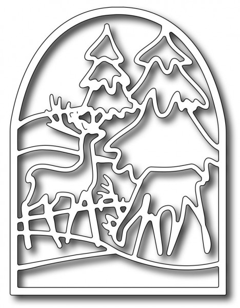 Frantic Stamper Stanzform Deer Stained Glass FRA-DIE-09660