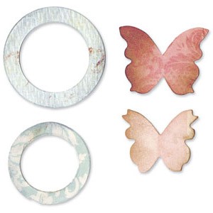 Sizzix Stanzform Originals MEDIUM Schmetterlinge & Ringe / butterflies & rings 657009
