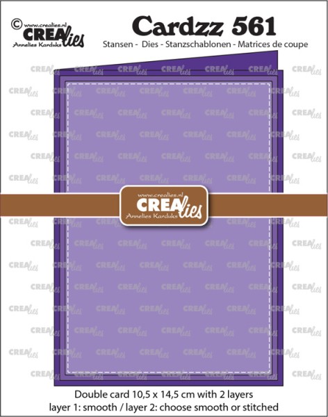 Crealies Stanzform Doppelkarte 10,5 cm x 14,5 cm / Double Card Nr. 561 CLCZ561