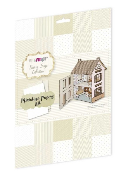 Papers For You A4 Paperpad Básicos Beige Miniature Papers Kit PFY-11786