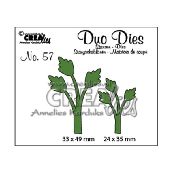 Crealies Duo Dies Stanzform Blätter 11 / Leaves 10 CLDD57