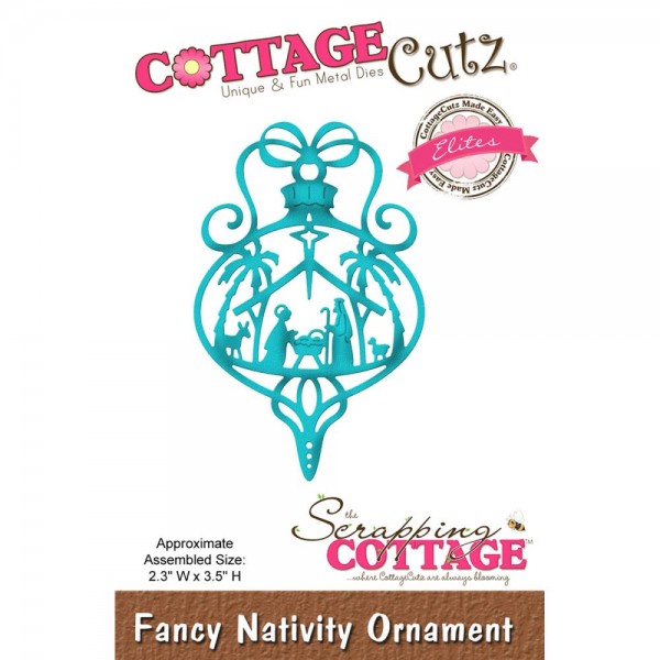 CottageCutz Stanzform Weihnachtsszene im Ornament / Fancy Nativity Ornament CCE-441