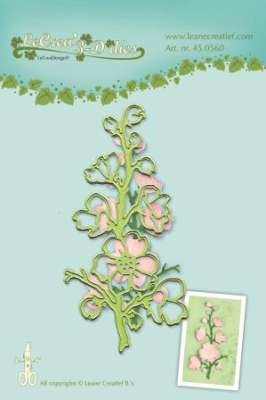 Leane Creatief Stanz-u. Prägeform Zweig mit Blüten 45.0560 ( hell-grün )