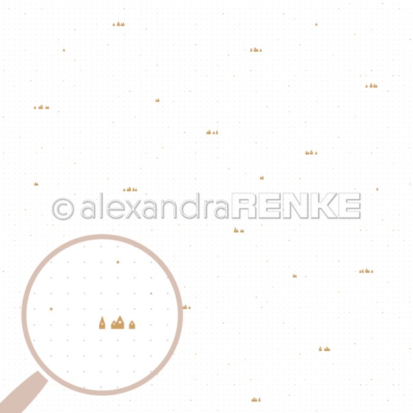 Alexandra Renke Designpapier ' TypoArt Dots mit Häusern ' 10.2992