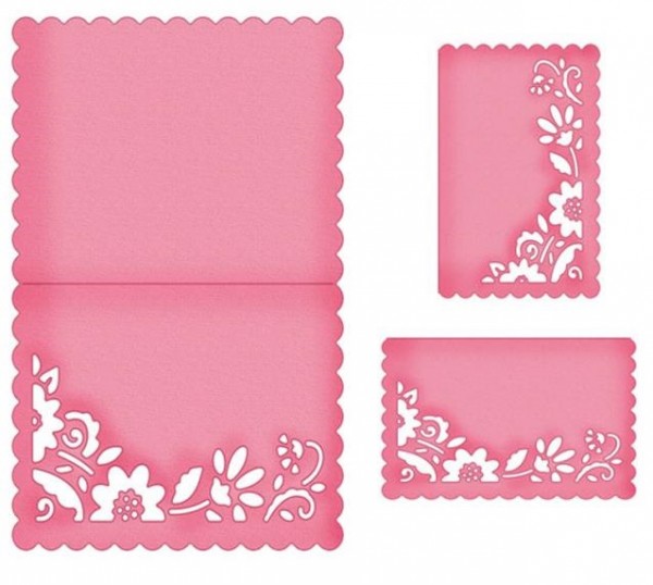 CottageCutz Stanzform Karte floral/Frontal Notecard SC-CC4x6-130