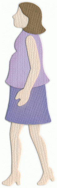 Quickutz Stanzform Schwangere / pregnant woman KS-0664