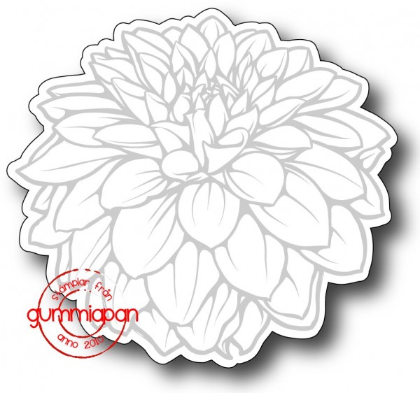 Gummiapan Stanzform Blume Dahlie / Dahlia D171027