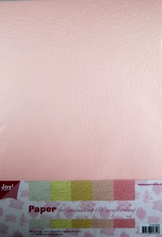 Joy!Crafts Papierset Blossoms A 4 6100/0496 ( Pastell-Farben )