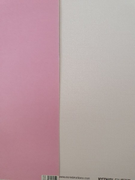 Darice Cardstock Whitewash 2-farbig CORNER HUTCH GX-WW180-12 ( HELL-ROSA 30,5 x 30,5 cm )