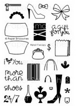 Papersmoochesstamps Clear-Stempel Retail Therapy M2S-13-155