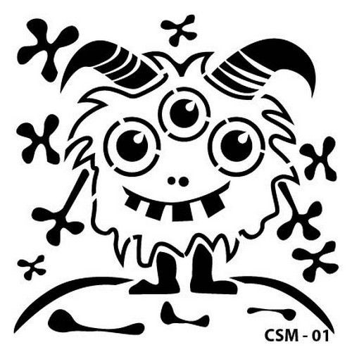Cadence Mask Stencil 15 cm x 15 cm Monster 1 CSM-01