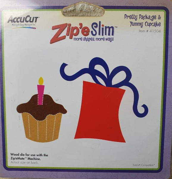 AccuCut Stanzform Zip‘ e Slim Muffin & Geschenk / Cupcake & Gift 42105 / 41504