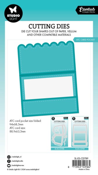 Studio Light Stanzform ATC CARD POCKET Essentials Nr. 789 SL-ES-CD789