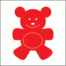 Allstar BIGZ Stanzform Teddybär / Teddy Bear A 10188