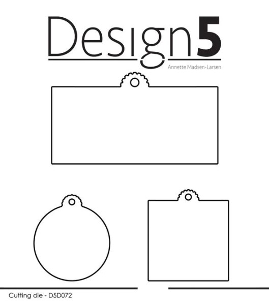 Design5 Stanzform Small Tags D5D072