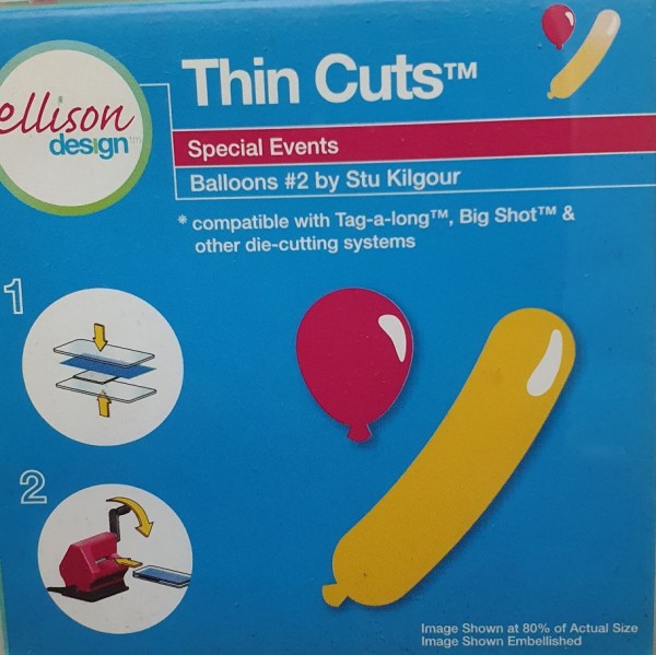 Ellison Design Stanzform Thin Cuts Luftballons # 2 / Balloons # 2 22245