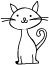 Poppystamps Holzstempel Katze klein / Small Kitty 227B