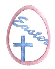 Bosskut Stanzform Osterei mit Kreuz u. Easter / easter overlay egg 0640