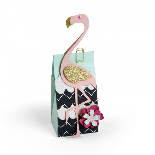 Sizzix Stanzform PRO Tüte mit Flamingo / Bag Flamingo 661956
