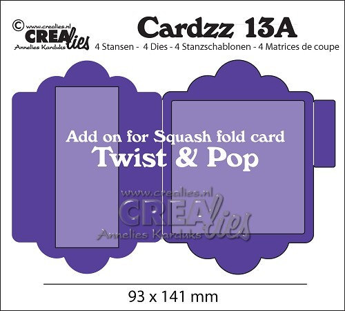 Crealies Stanzform Add-On für Cardzz13 Twist & Pop CLCZ13A