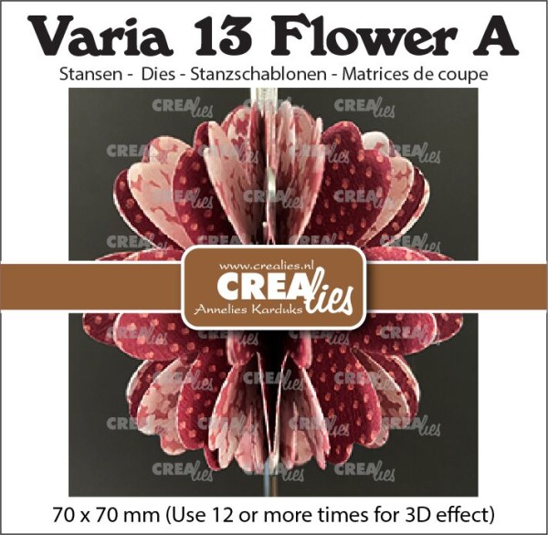 Crealies Stanzform Varia Nr. 13 3D BLUME A CLVARIA13 / CLVAR13