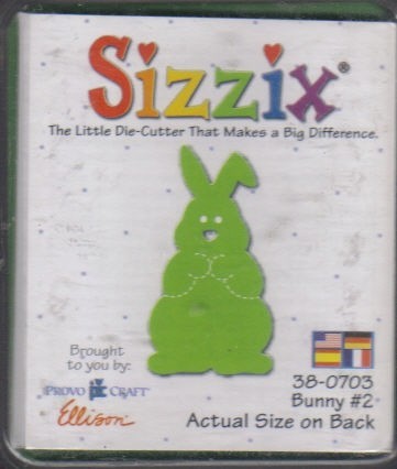 Sizzix Stanzform Original SMALL Hase # 2 / bunny # 2 38-0703