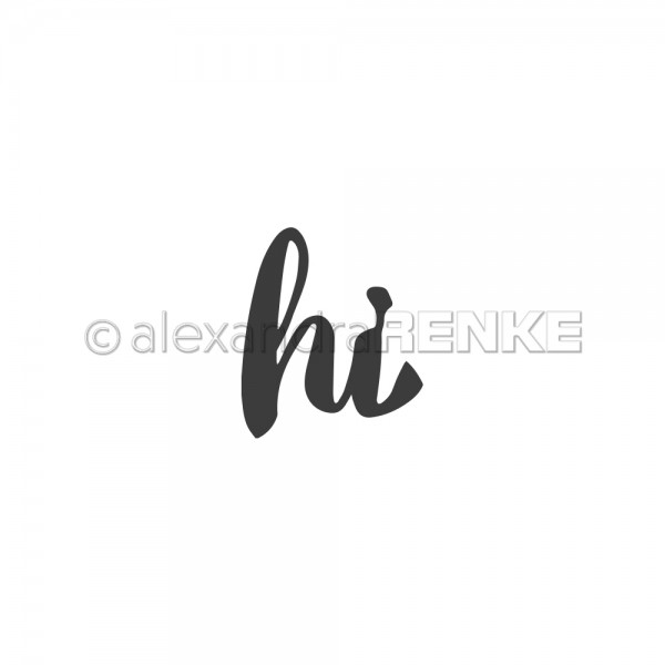 Alexandra Renke Stanzform ' Hi ' D-AR-Ty0083
