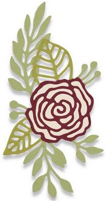 Sizzix Stanzform Thinlits Doodle Rose 661742