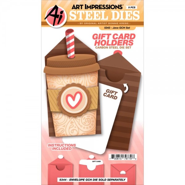 Art Impressions Stanzform-Set Gift Card Holders Java 5343